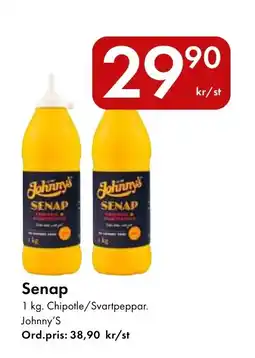 Snabbgross Johnny's Senap erbjuda
