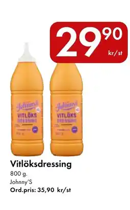 Snabbgross Johnny's Vitlöksdressing erbjuda
