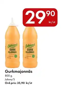 Snabbgross Johnny's Gurkmajonnäs erbjuda
