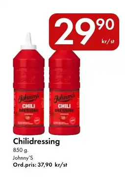 Snabbgross Johnny's Chilidressing erbjuda