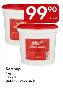 Snabbgross Johnny's Ketchup erbjuda