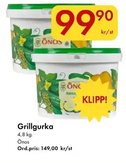 Snabbgross Önos Grillgurka erbjuda