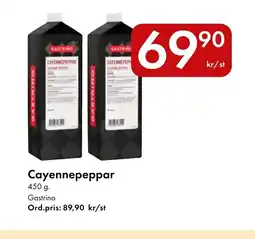 Snabbgross Gastrino Cayennepeppar erbjuda