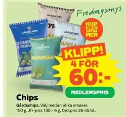 Stora Coop Chips, Medlemspris erbjuda