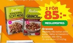 Stora Coop Granola, Medlemspris erbjuda