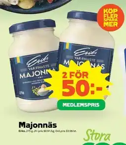 Stora Coop Majonnäs, Medlemspris erbjuda