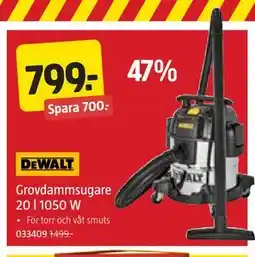 Jula Grovdammsugare 20 l 1050 W erbjuda