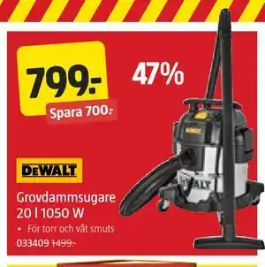 Grovdammsugare 20 l 1050 W