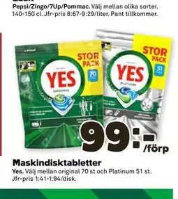 Coop Maskindisktabletter erbjuda