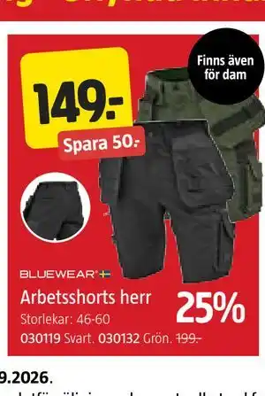 Arbetsshorts herr