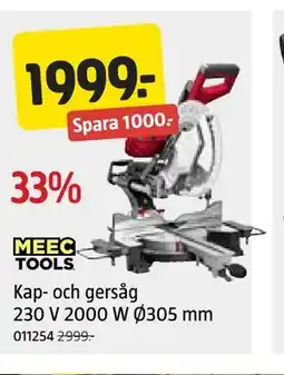 Jula Kap‐ och gersåg 230 V 2000 W Ø305 mm erbjuda