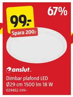 Jula Dimbar plafond LED erbjuda