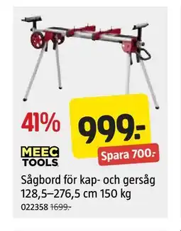 Jula Sågbord för kap‐ och gersåg 128,5–276,5 cm 150 kg erbjuda