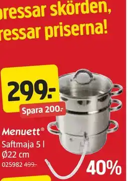 Jula Saftmaja 5 l Ø22 cm erbjuda