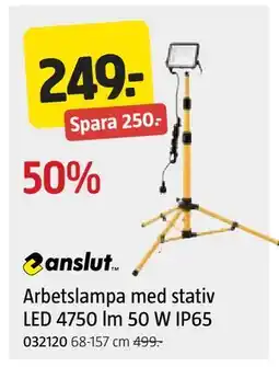 Jula Arbetslampa med stativ LED 4750 lm 50 W IP65 erbjuda