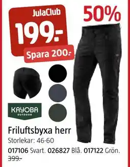 Jula Friluftsbyxa herr, Medlemspris erbjuda