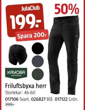 Friluftsbyxa herr, Medlemspris
