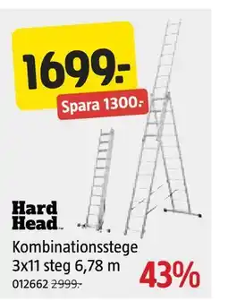 Jula Kombinationsstege 3x11 steg 6,78 m erbjuda
