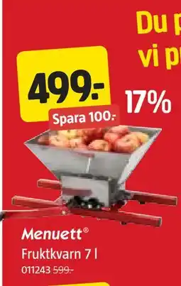 Jula Fruktkvarn 7 l erbjuda