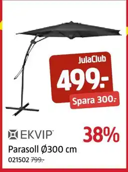 Jula Parasoll Ø300 cm, Medlemspris erbjuda
