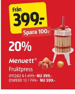 Jula Fruktpress erbjuda