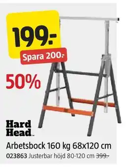 Jula Arbetsbock 160 kg 68x120 cm erbjuda