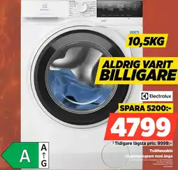 Power Electrolux Tvättmaskin Hygienprogram med ånga erbjuda