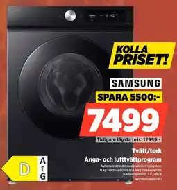 Power Samsung Tvätt/tork Ånga- och lufttvättprogram erbjuda
