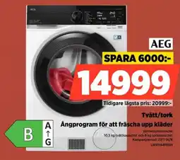 Power Aeg Tvätt/tork Ångprogram för att fräscha upp kläder erbjuda