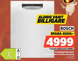Power Bosch Underbyggd diskmaskin Smart styrning och flexibel iplockning erbjuda