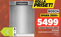 Power Bosch Diskmaskin Smart styrning via Home Connect erbjuda