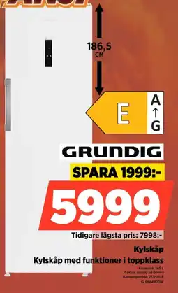Power Grundig Kylskåp Kylskåp med funktioner i toppklass erbjuda