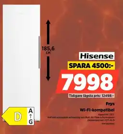 Power Hisense Frys Wi-Fi-kompatibel erbjuda