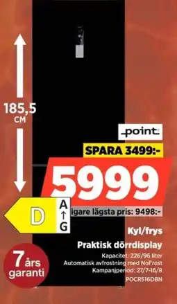 Power Point Kyl/frys Praktisk dörrdisplay erbjuda