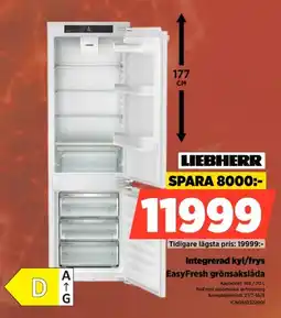 Power Liebherr Integrerad kyl/frys EasyFresh grönsakslåda erbjuda