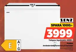 Power Senz Frysbox Användarvänlig termostat på framsidan erbjuda