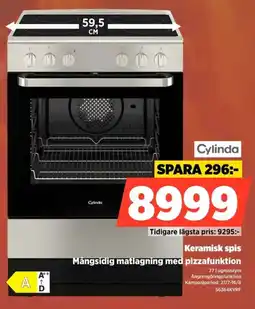 Power Cylinda Keramisk spis Mångsidig matlagning med pizzafunktion erbjuda