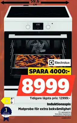 Power Electrolux Induktionsspis Matprobe för extra bekvämlighet erbjuda