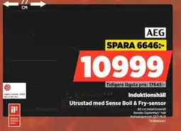 Power Aeg Induktionshäll Utrustad med Sense Boil & Fry-sensor erbjuda