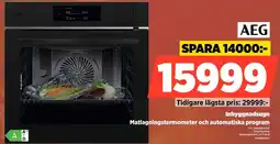 Power Aeg Inbyggnadsugn Matlagningstermometer och automatiska program erbjuda