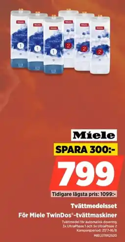 Power Miele Tvättmedelsset För Miele TwinDos-tvättmaskiner erbjuda