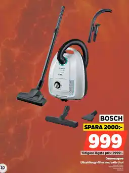 Power Bosch Dammsugare UltraAllergy-filter med aktivt kol erbjuda