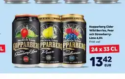 Border Shop Kopparberg Cider Wild Berries, Pear och StrawberryLime 4,5%, EUR 13.42 erbjuda