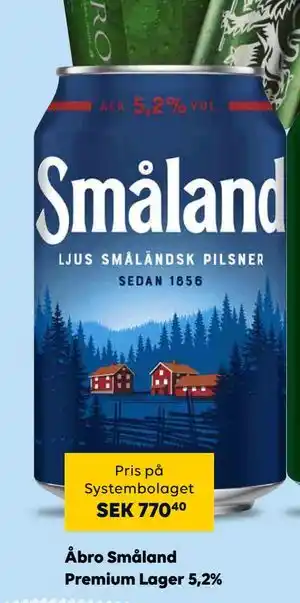 Åbro Småland Premium Lager 5,2%, EUR 27.24