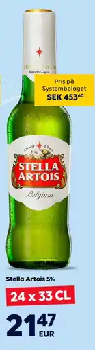 Border Shop Stella Artois 5%, EUR 21.47 erbjuda