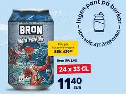 Border Shop Bron IPA 5,9%, EUR 11.4 erbjuda