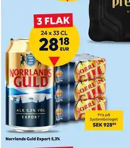 Border Shop Norrlands Guld Export 5,3%, EUR 28.18 erbjuda