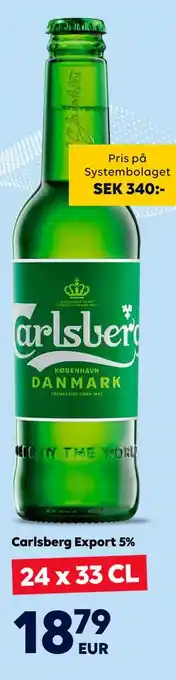 Carlsberg Export 5%, EUR 18.79