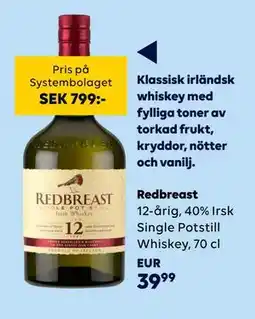 Border Shop Redbreast, EUR 39.99 erbjuda