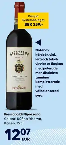 Border Shop Frescobaldi Nipozzano, EUR 12.07 erbjuda